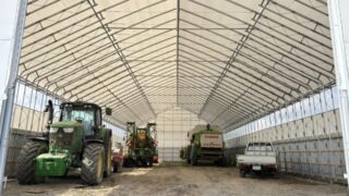 北竜町、大型農業用倉庫（大型農機を格納）